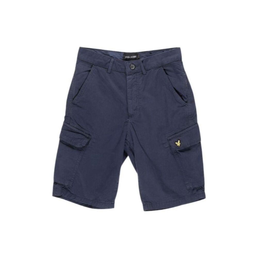 Lyle & Scott Blue Cotton Bermuda Men's Shorts